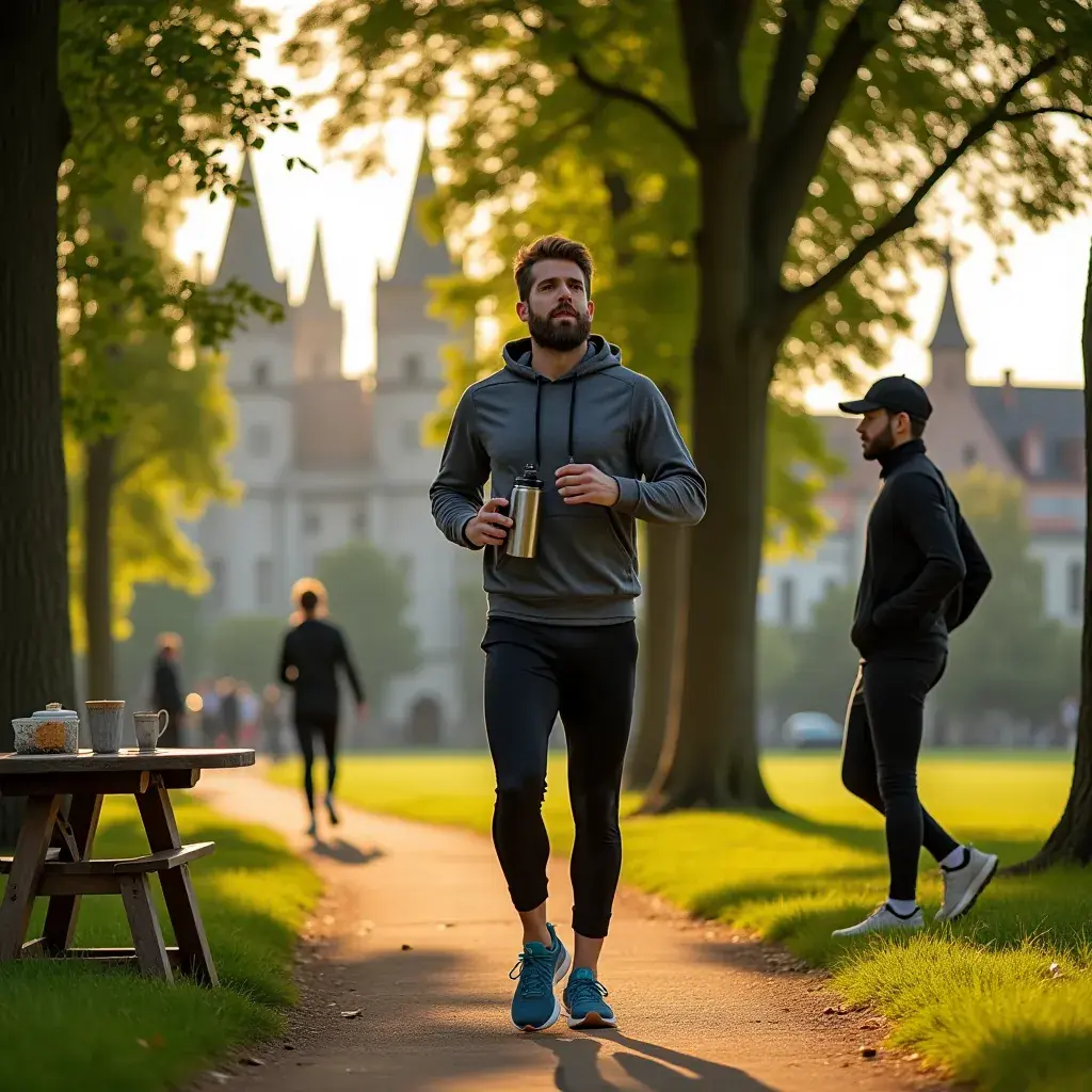 Thé en sachet avec des illustrations de plantes bénéfiques pour la santé masculine.