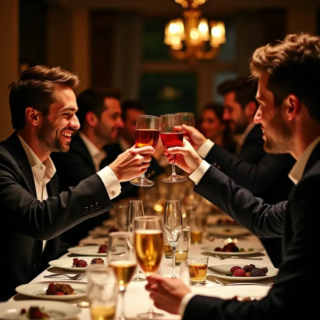 Table en bois avec une théière et des tasses, ambiance chaleureuse et conviviale.