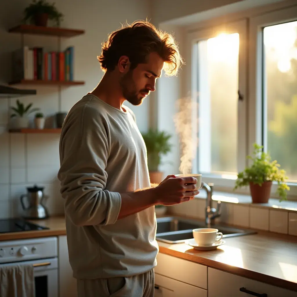 Éléments de décoration belge autour d'une tasse de thé, mettant en valeur la culture.